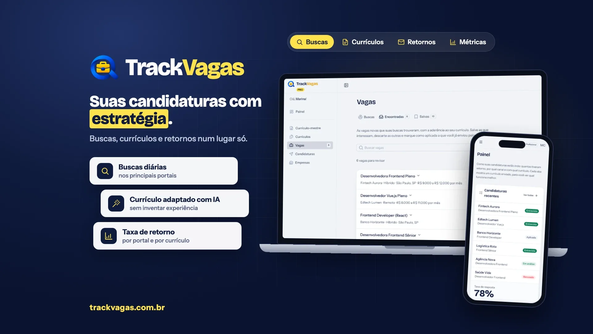 Do primeiro commit ao lançamento em 16 dias: como construí o TrackVagas, para além do código